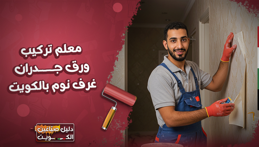 معلم-تركيب-ورق-جدران-غرف-نوم-بالكويت